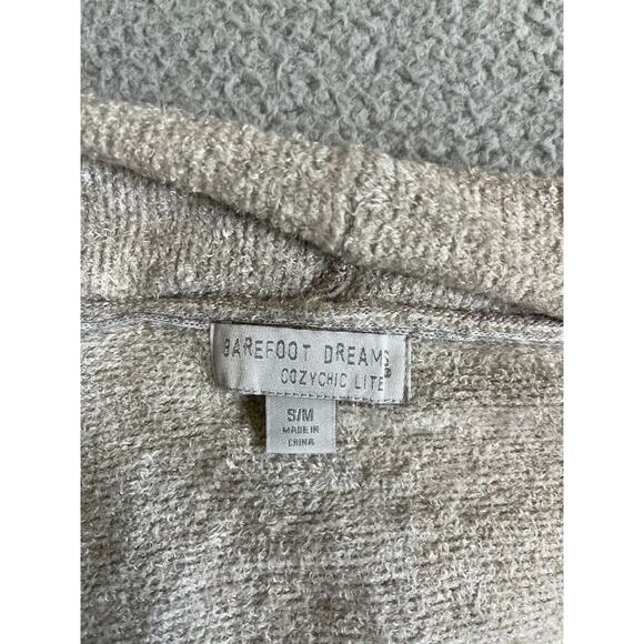 Barefoot Dreams CozyChic Lite Island Wrap Cardigan Small Open Soft Sweater Beige - Picture 9 of 16